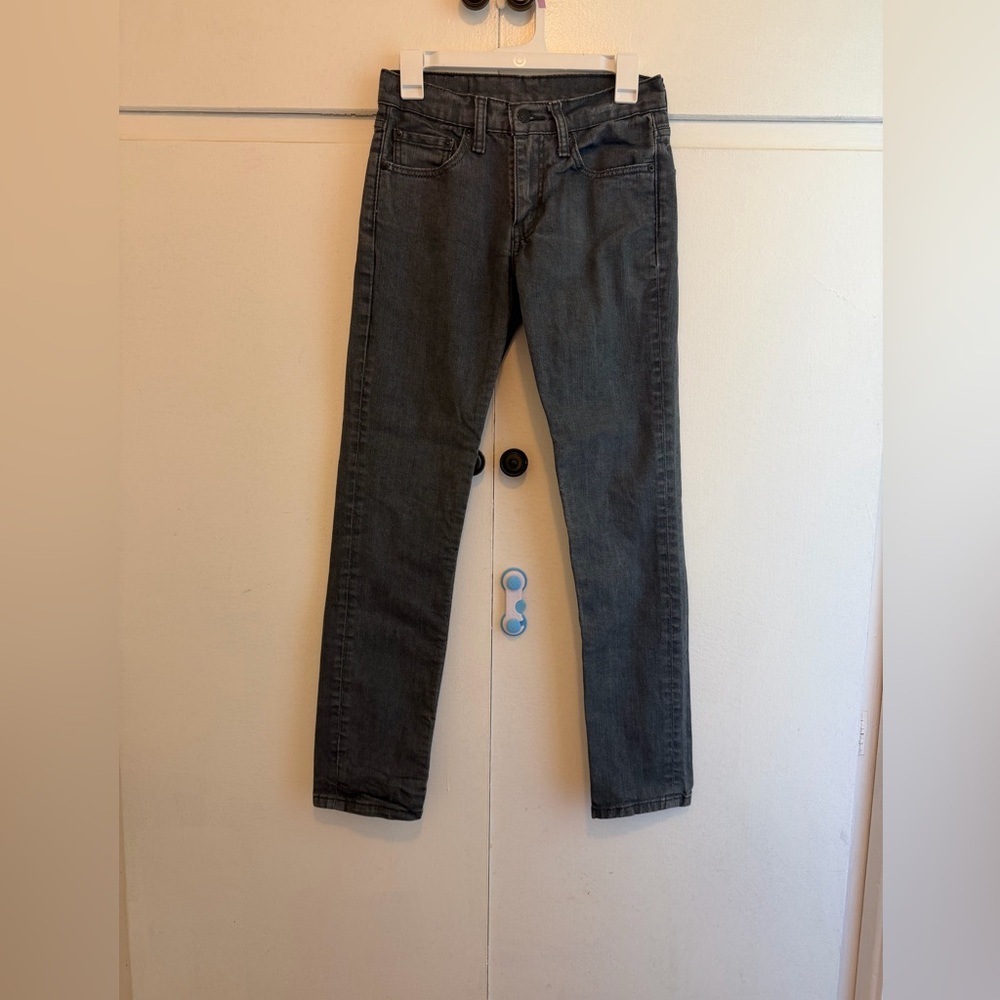 Levis 511 Men’s Skinny Jeans Washed Black Red Tab Classic Sz 29x32 Slender Lanky